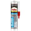 Pattex Sigillante Silicone Acetico Multiuso SL 500, Antimuffa, per Sanitari, Docce, Cucine, Bagni, Piastrelle in Ceramiche, Serramenti, Installazioni Idrauliche, Sigillante Marrone, Cartuccia 300 ml
