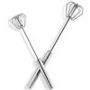 FANSEZQ 2 fruste rotanti, pressa manuale, miscelatore rotante in acciaio inossidabile, utensili da cucina semiautomatici (12 pollici + 10 pollici)