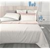 Clara Home Milano Completo Letto in Puro Cotone, Morbido e Traspirante, Misure Maxi, Lenzuolo Sopra, Lenzuolo Sotto e Federe, made in Italy. (Bounce Rosa, 1 piazza e Mezza)