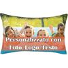 RKXGiftopia Federa per Cuscino Personalizzata con Foto, Copricuscino Personalizzato con Immagine e Testo, Fodera Cuscino Rettangolare per Divano Camera, Regalo Personalizzato per Coppia Famiglia Animali (60x40cm)