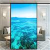 Xijier Pellicola per vetri smerigliata per Privacy Decorativa Senza Colla Bellissimo Motivo sul Mare Adesivo per Finestra in Vetro per Porte e finestre 55x80cm