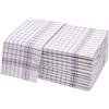ZOLLNER 12 Strofinacci a Quadretti Rossi-Blu-Bianchi, 65x70 cm, 100% Cotone
