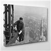 ConKrea Quadro su Tela Canvas - INTELAIATO - Pronto da Appendere - New York - Empire State Building - Operaio al Lavoro su grattacielo USA America - 70x100cm - Senza Cornice - (cod.388)
