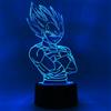 Otaku Lamps Dragon Ball Super Vegeta Anime Night Light, 16 colori RGB LED - Regalo per Otaku