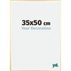 yd. Cornice 35x50 cm Oro - Cornice in Alluminio Kent | Your Decoration, Vetro acrilico antiriflesso, Montaggio a parete, Adatta per foto, poster o puzzle, Made in Holland