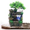KinHall Fontana da interni, cascata, fontana, umidificatore, fontana da tavolo, decorazione gioco d'acqua con illuminazione a LED che cambia colore, per casa, ufficio