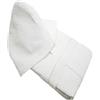 SITAS Accappatoio con Cappuccio in Nido d'Ape 100% Cotone Tinta Unita Unisex Sitas (L, Bianco)