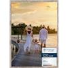 CABBEL Set di 1 cornici portafoto in Legno MDF 50x70 cm, con Vetro Acrilico infrangibile, Colore Rovere scuro
