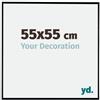 yd. Cornice 55x55 cm Nero Lucente - Cornice in Plastica Evry | Your Decoration, Vetro acrilico antiriflesso, Montaggio a parete, Adatta per foto, poster o puzzle, Made in Holland