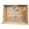 PHOTOCITY Scatola in legno e plexiglass personalizzata 36 x 27 x 10 cm scatola Portaoggetti con foto Scatola dei ricordi Memory box per auguri, scatola con coperchio in plexiglass (Personalizzata Auguri)