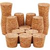 GOMAKERER 20 tappi in sughero per bottiglie, 2,7 - 3,4 x 3 cm, tappi di ricambio per bottiglie di vino, bottiglie di birra artigianale