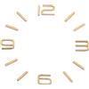 PATIKIL Kit Numeri Orologio in Legno, 0.79 Pollici Numeri Orologio Autoadesivi Accessori per Sostituzione Numeri Orologio Digitale Fai Da Te, Numeri Arabi/Barre Verticali