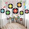 Sumind 30 Decorazioni per Feste Rock and Roll degli Anni '50 Segno di Ritaglio di Nota da Record Colorato da Parete con Decorazioni Spirale Soffitto Sospese per Feste a Tema Anni '50 Bomboniere