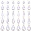 BEAMARKER 100 pz 5 stili Ciondoli A Goccia di Perle Ciondoli A Goccia di Perle Bianche con Anelli In Lega ABS Plastica Piccola Goccia Estetica Ciondoli Lisci per Gioielli Bracciali Collane Orecchini F