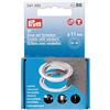 Prym 542542 Ösen Scheiben, rot/silberfarbig, vearbeitbar mit dem Vario Creative Tool Occhielli con rondelle, rosso/argento, lavorabili, Ottone, 11 mm, 20 Stück, Unità