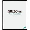 yd. Your Decoration - Cornice 50x60 cm - Nero Opaco - Decorativa Parete in Plastica con Vetro in acryl - Antiriflesso - 50x60 Cornice - Evry