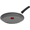 TEFAL Padella per pancake, 28 cm, crepiera a induzione, rivestimento ceramico, eco-progettato, riciclato, cottura sana, Thermo-Signal, made in France, Renew C4253913, grigio