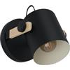 Eglo Lampada da parete Hornwood, lampada vintage a 1 fiamma in stile