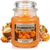 Yankee Candle, Candela profumata | Ispirazione per la casa | Raccolto stagionale di zucche. Candela alla zucca e spezie | Barattolo piccolo da 104g | Fino a 30 ore di durata, Candele di Halloween