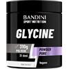 Bandini® GLICINA Polvere, Glycine Pura e Cristallina, Aiuto per il sonno, Puro Aminoacido Naturalmente Dolce, L-Glycin da 310 g, Sintesi del Collagene per Pelle e Articolazioni, Senza Additivi