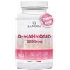 Bandini® D Mannosio per Cistite, 180 Capsule da 2.000mg di D-Mannosio Puro per Dose Giornaliera (Alto Dosaggio) - Integratore per Benessere e Supporto Vie Urinarie, D-Mannose 100% Vegan