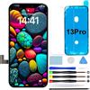GOLDWANGWANG Display per iPhone 13 PRO, Schermo LCD Full HD 6,1" Touch Screen Digitizer Parti di Ricambio con Kit di Riparazione e Protezione Schermo