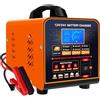 SolaMr 12V/24V Carica Batteria per Auto, 0-20A Mantenitore Batteria Moto, Caricabatterie Automatico Intelligente con Riparazione, Invernale Modalità, per AGM Auto, Camion, Moto