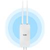 KuWFi Ripetitore WiFi Esterno, Access Point 1200Mbps Dual Band (2.4/5.8GHz), 2 Antenne 5dBi, IP65 Impermeabile e Alimentazione POE/DC, Ideale per Giardino e Aree Esterne