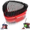 SuperAbound Aggiornamento Mop sostituzione spazzole compatibili con Vileda EasyWring Spin Mop , spazzola a setole piene sostituire grande per la cucina, bagno, piscine, pulizia pavimento duro Deck