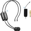 HUACAM MICROFONO WIRELESS ARCHETTO 2,4G 2 IN 1 PROFESSIONALE MICROFONO PER CANTANTI E P