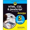 Paul McFedries HTML, CSS, & JavaScript All-in-One For Dummies (Tascabile)