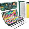 Artecho Set Acquerelli Professionali 100 Colori in Scatola Portatile, con Pen...