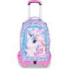 Sj Gang Trolley Jack-8 Ruote Glow Led Unicorn Girl