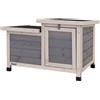 Lionto Conigliera con due ingressi - L 70 x P 43 x H 45 cm
