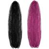 ALIIP Asciugamano Esfoliante in 100% Nylon, 2PC Asciugamano da Doccia, un Panno per il Lavaggio del Corpo per Tutti i Tipi di Pelle(Nero + Rosso Rosa)
