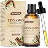 HANOLLY Olio Essenziale Cannella 100ml, Oli Essenziali per Diffusori Naturali, Profumati di Aromaterapia Olio di Cannella per Massaggio Corpo, Candele Fai da Te, Diffusore, SPA, Bagno