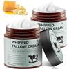 JOVIAL Beef Tallow Crema per viso e corpo, 100% erba foderata sebo di manzo, miele naturale e cera d'api crema idratante, idratazione profonda e cura, Rapido assorbimento Whipped Tallow Balm (2)