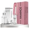 HAMINOS Derma Roller 0,25 mm con Siero Acido Ialuronico per Donne, Microneedle Roller con Serbatoio, Applicatore Siero per Labbra Idratate, Lisce e dall'Aspetto Più Voluminoso
