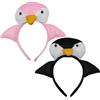 OAOSDH 2 Pezzi Di Fascia Pinguina, Simpatici Animali Da Cartone Animato, Fascia Per Bambini Della Personalità Creativa, Divertenti Accessori Per Capelli In Costume.