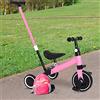 Willonin Draisienne - Bicicletta per bambini, triciclo evolutivo per bambini, con sedile reversibile, per ragazzi, ragazze, tutti-piccoli, bicicletta di equilibrio per 18 mesi - 4 anni - A, rosa