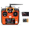 Radiolink AT10II 12 Canali Trasmettitore e Ricevitore RC R12DS 2,4 GHz Radio Telecomando Radiocomando con ricevente Telemetria della Tensione dell'Aeromobile (modalità 2 Mancini, Menu Inglese)