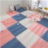 Antrect Tappeto Puzzle Bambini 18 Pezzi Tappeto Gioco Puzzle 30 x 30 x 1,2cm, Schiuma EVA Tappetino Puzzle
