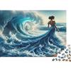 UVTMWVTCUSIQ Arte Oceano Puzzle 1000 Pezzi Adulti Carta Spessa Mare Onde Paesaggio Rompicapo Decorazione Parete Allenamento Mente Relax 38x26cm/1000pcs