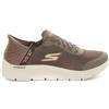 Skechers Sneakers Uomo Skechers Go Walk Flex Hands Up Slip-Ins Marrone