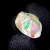 OPAL EMPIRE Ethiopian Opal Nero Opale Naturale Fire Gemma Grezza 22.5Ct 22x15 mm