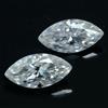 Natural DE Color VVS1 Excellent Cut 3x6 MM Marquise Coppia Diamante Bianco Ce...
