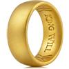 King Will Fede nuziale da uomo in silicone - anello ultra sottile da 1,8 mm con colore metallico brillante Muti | Design interno con impugnatura comoda | anello in gomma ipoallergenica per palestra