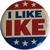 Generic Spilla con scritta I Like Ike Political Button, diametro 3,2 cm, replica del Presidente Eisenhower