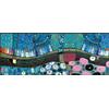 Wash+Dry Tappeto Stadt in Blau 75x190cm, Adatto per Interni ed Esterni, Lavabile