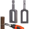 Fukaisu 2pz Attrezzi Torcere Fili per Trapano, Attrezzo Multifunzionale Torcere Filo di Ferro in Acciaio al Carbonio Accessorio Universale Trapano per Edilizia e Recinzioni (#9)
